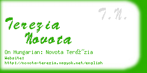 terezia novota business card